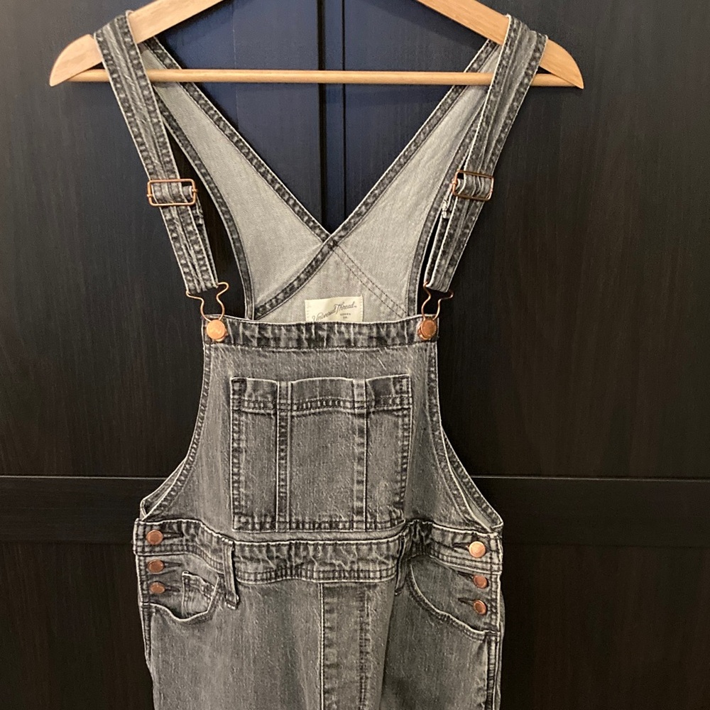Universal Thread Denim Acid Wash Overalls